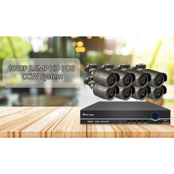 Audio Record IP Security Camera 1080P POE NVR 2 MP