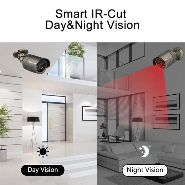 Audio Record IP Security Camera 1080P POE NVR 2 MP
