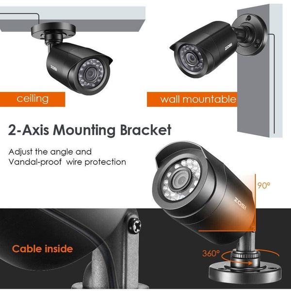 HD Survilliance System 8 Channel 8 Camera Water Proof  1080P