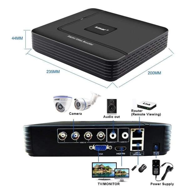 Waterproof Outdoor Security Camea 1080P 2MP 4 CH 4