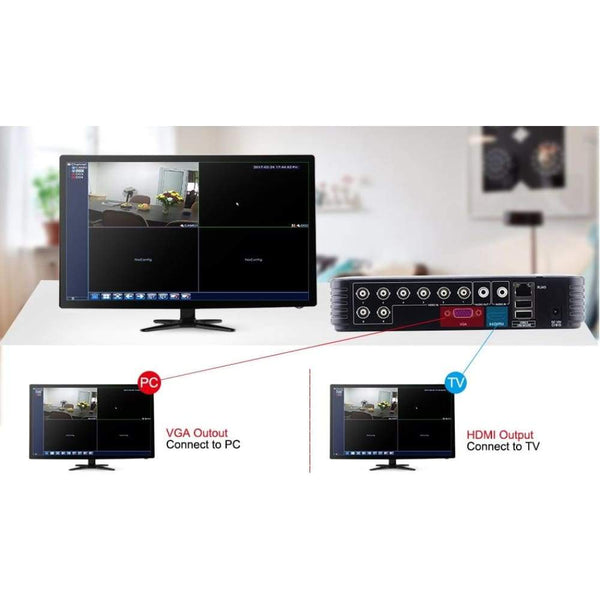 Waterproof Outdoor Security Camea 1080P 2MP 4 CH 4