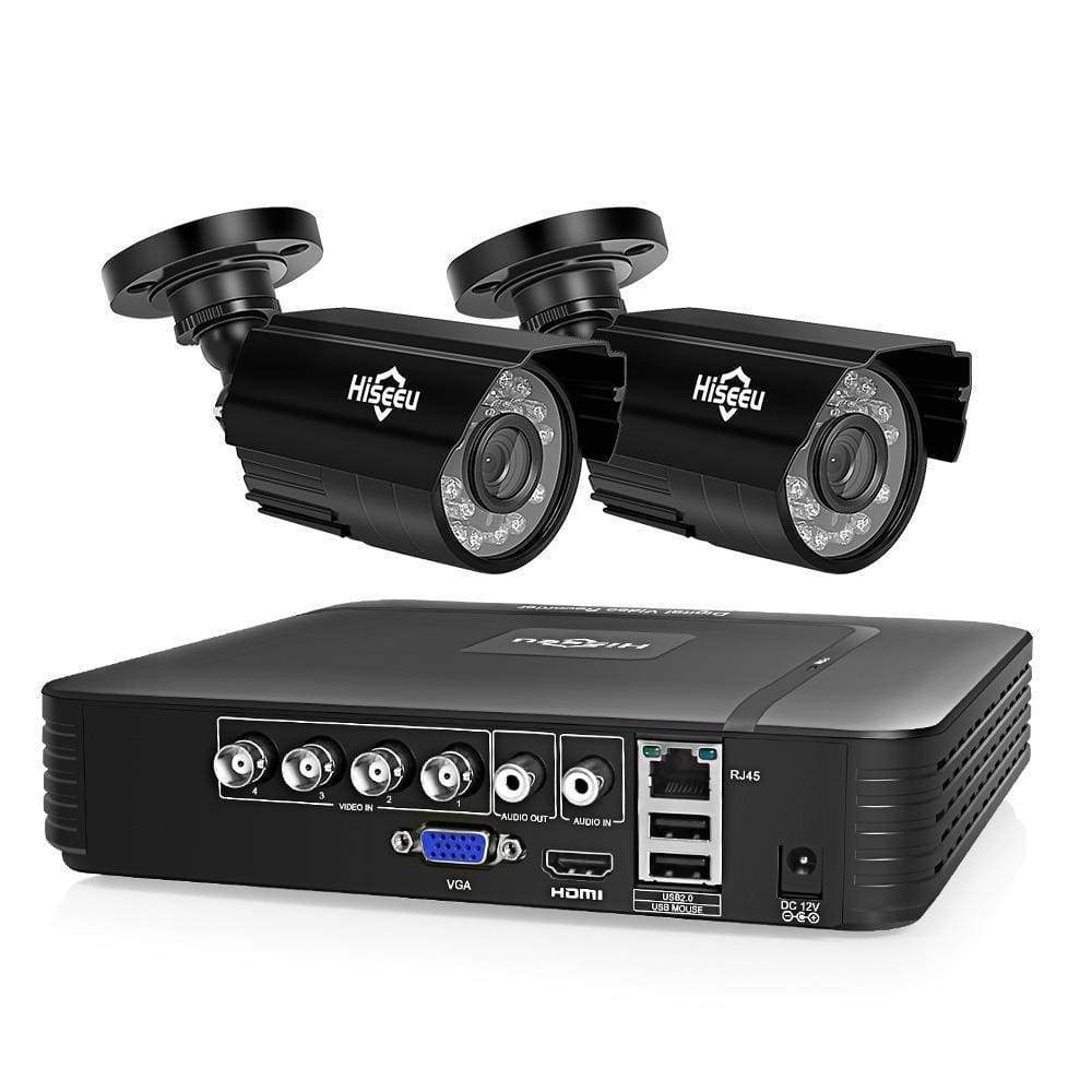 Waterproof Security Surveillance Set 4CH  2 Camera 1080P