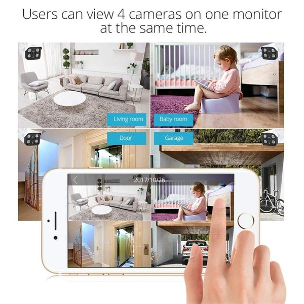 Wifi IP Waterproof Outdoor Security Camera 1080P 2MP