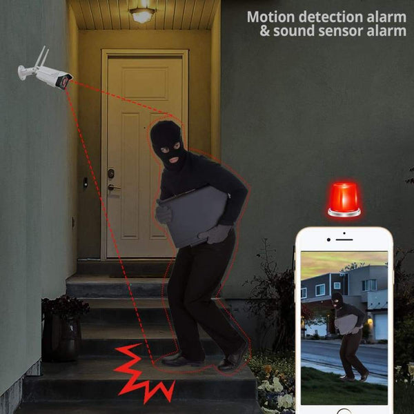 Wifi IP Waterproof Outdoor Security Camera 1080P 2MP
